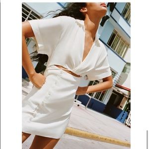 Zara White Mini Dress